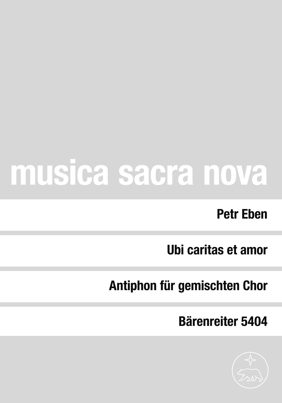 Vorderes Coverbild Ubi caritas et amor (1964)