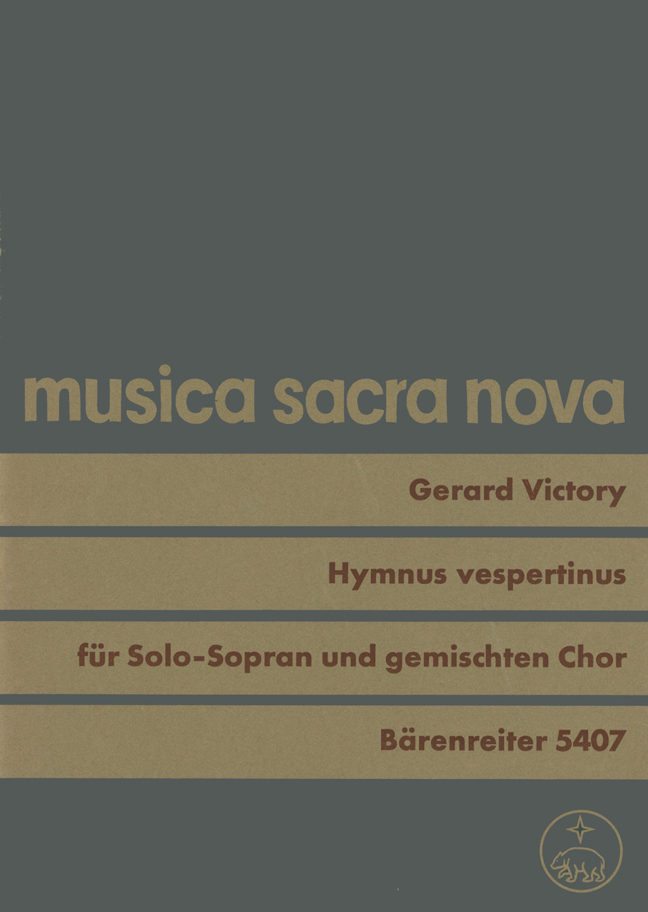 Vorderes Coverbild Hymnus vespertinus "Christe, qui lux es et dies" (St. Ambrosius)