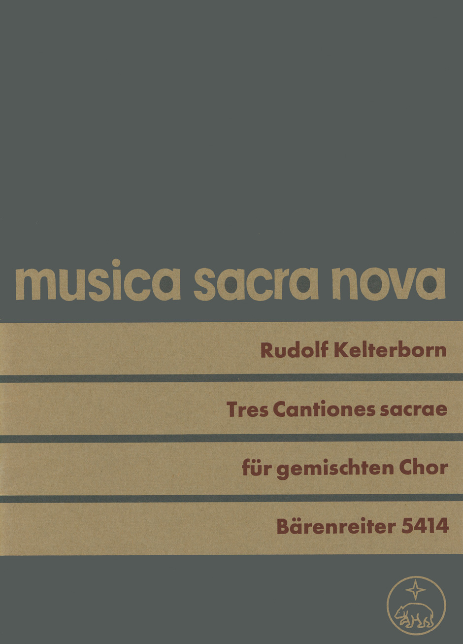 Vorderes Coverbild Tres Cantiones sacrae auf Texte aus den "Confessiones" des Augustinus (1967)