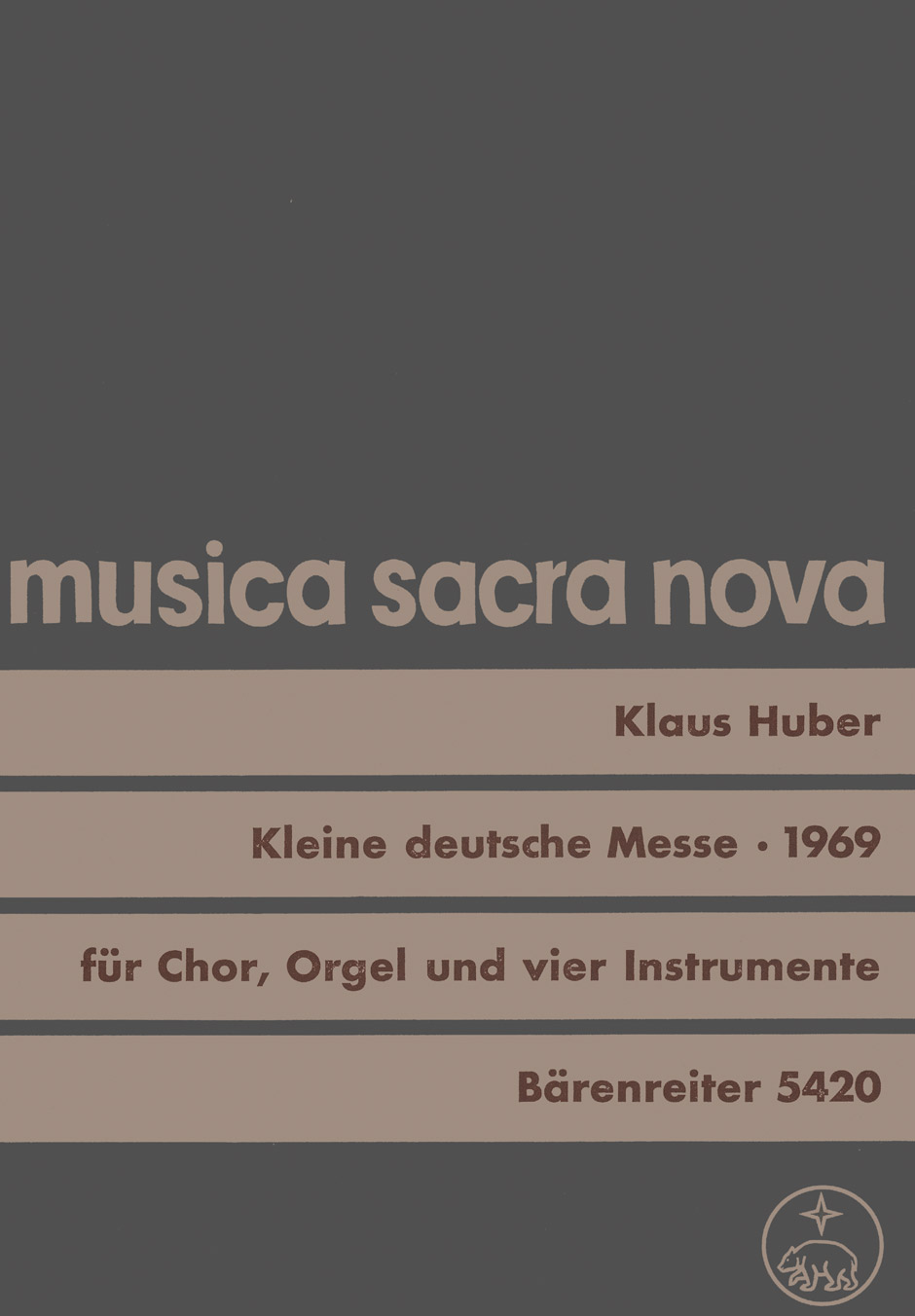 Vorderes Coverbild Kleine deutsche Messe (Missa brevissima) (1969)