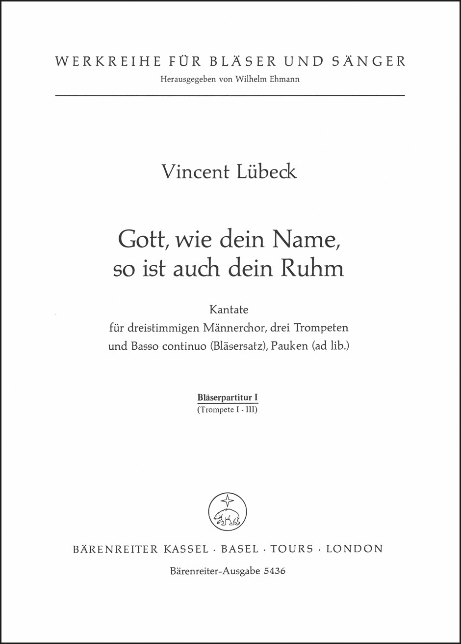 Vorderes Coverbild Gott, wie dein Name, so ist auch dein Ruhm