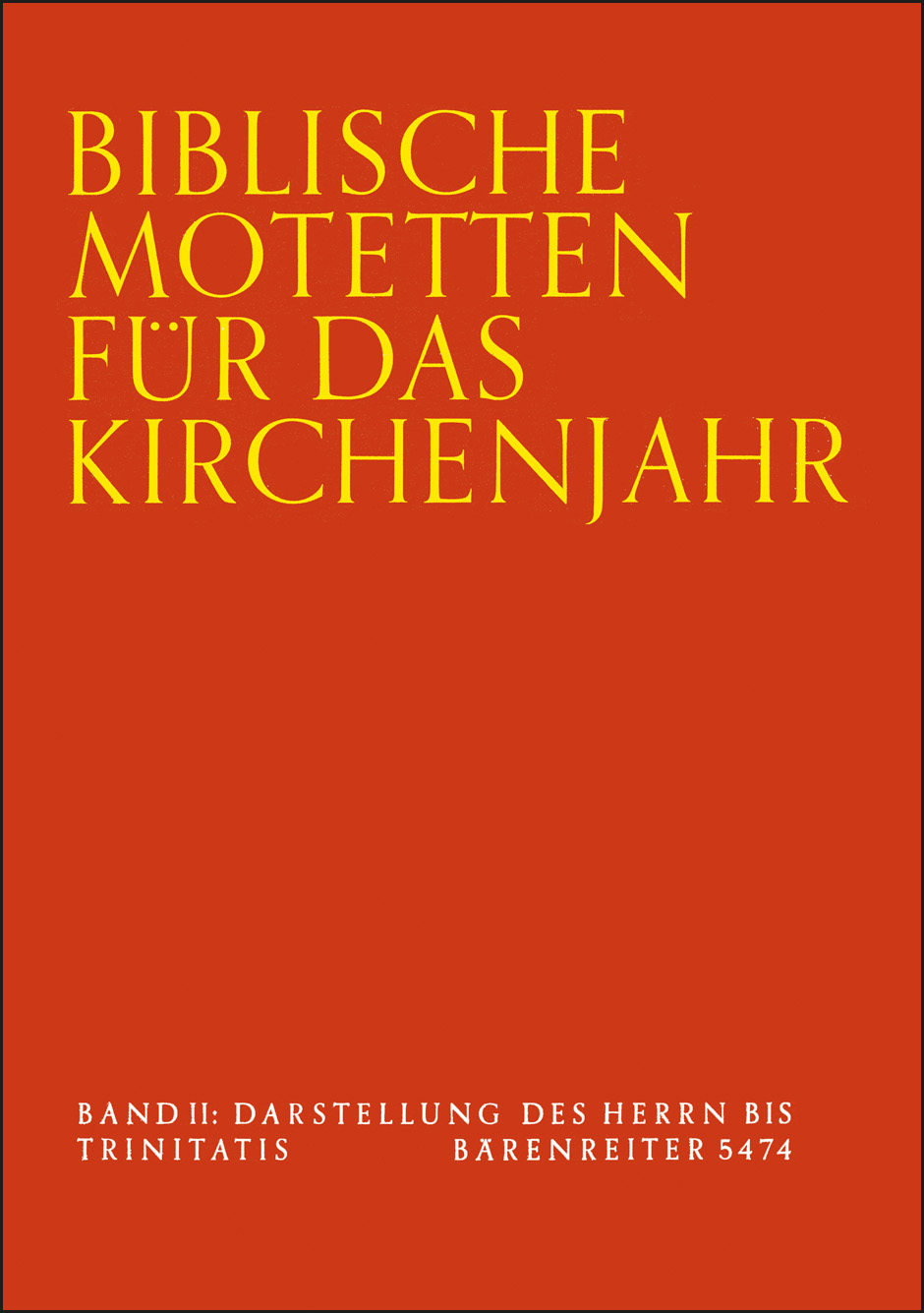 Vorderes Coverbild Biblische Motetten für das Kirchenjahr