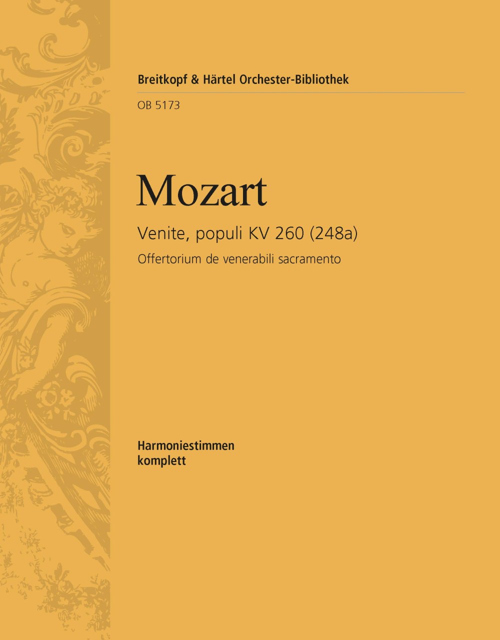 Vorderes Coverbild Venite, populi KV 260 (248a)