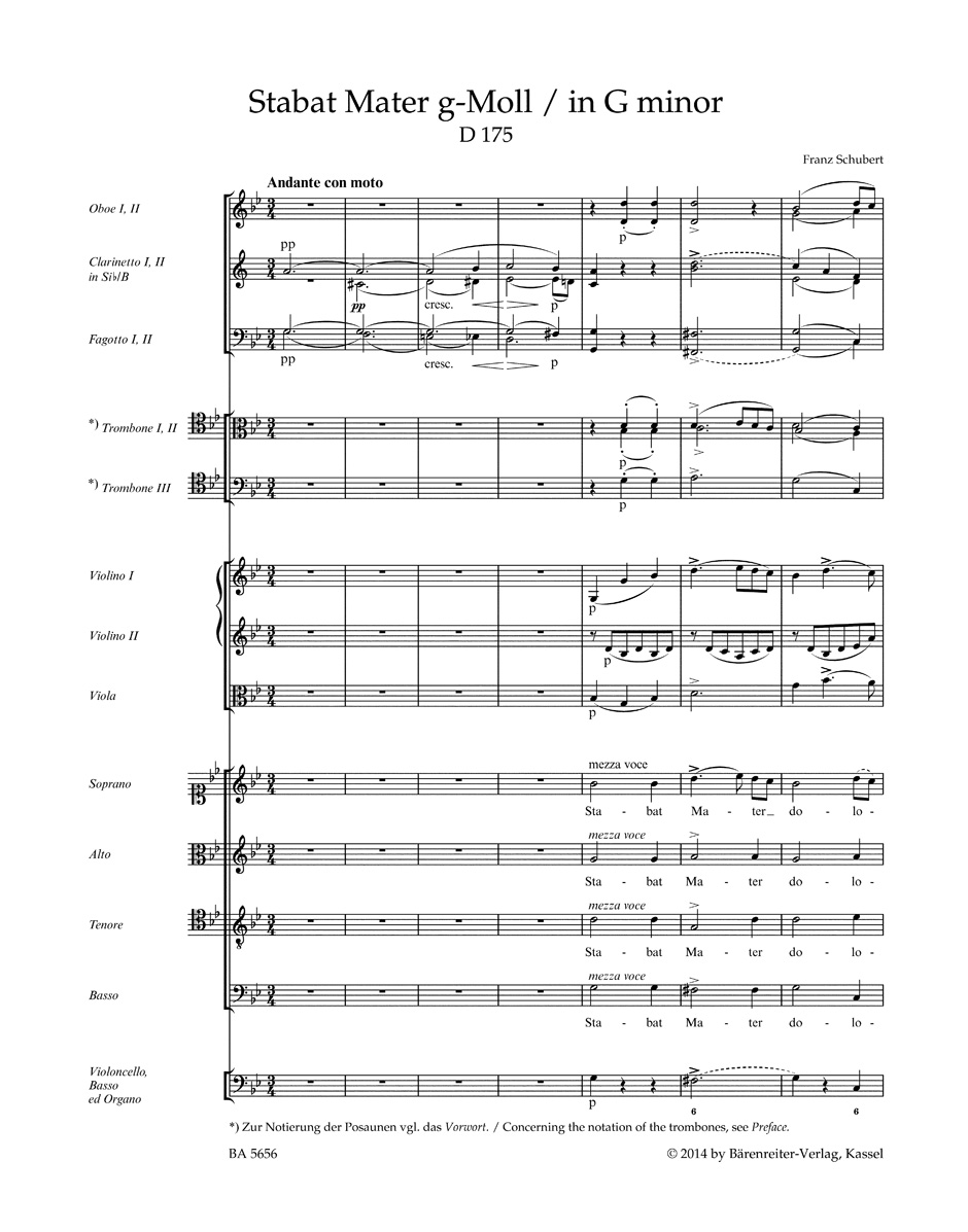 Anderes Coverbild Stabat Mater g-Moll D 175