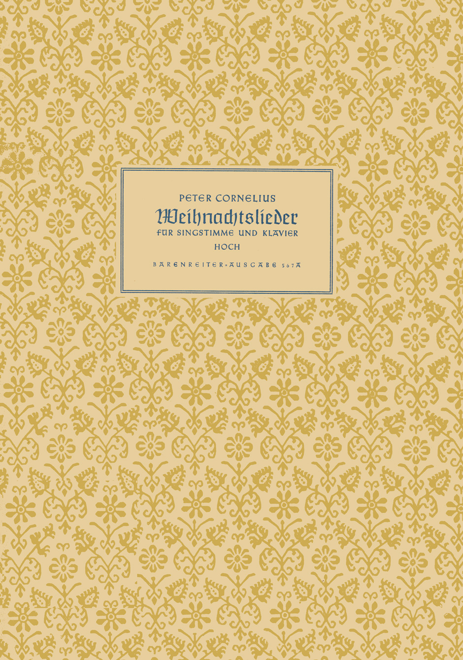 Vorderes Coverbild Weihnachtslieder für Singstimme und Klavier op. 8
