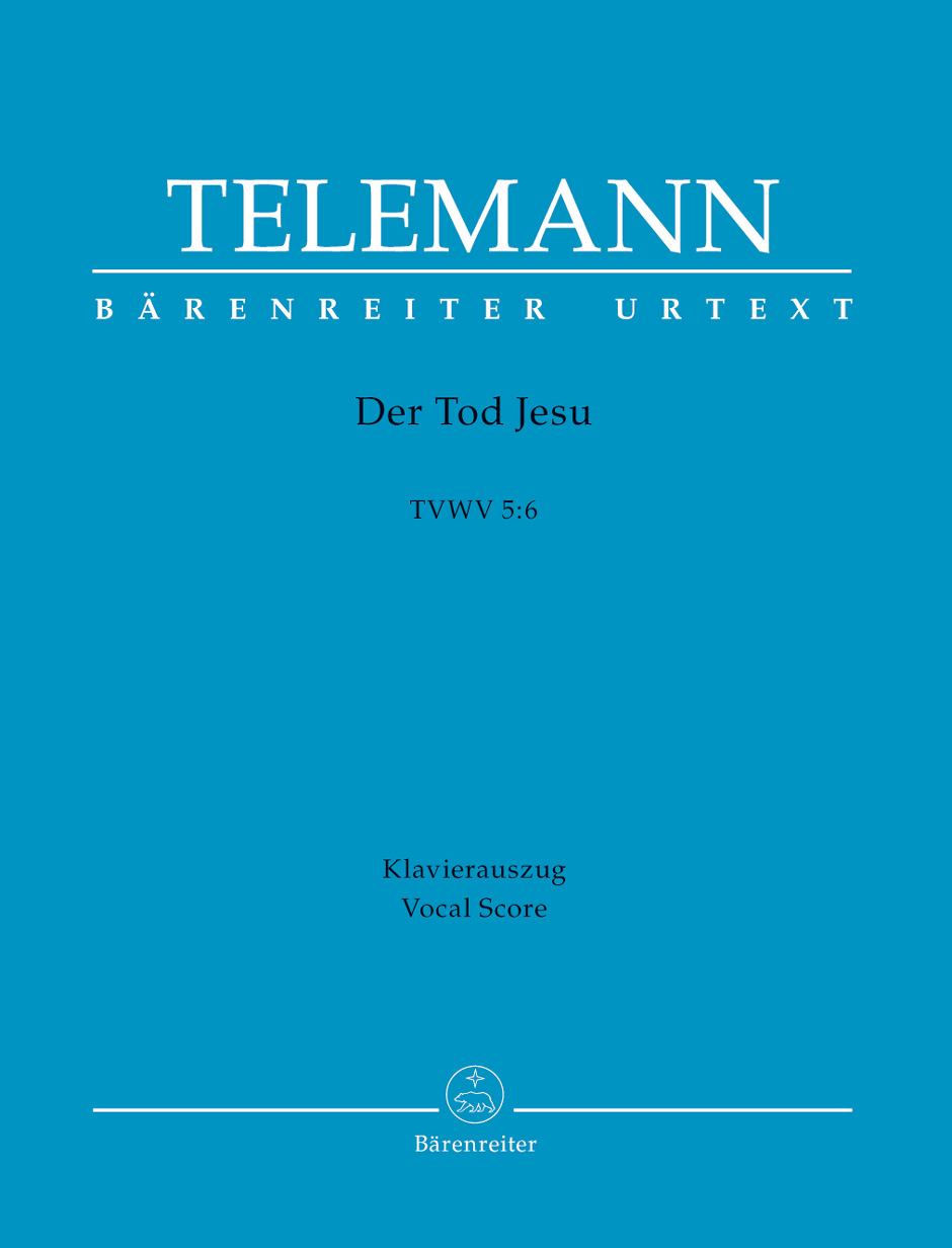 Vorderes Coverbild Der Tod Jesu TVWV 5:6
