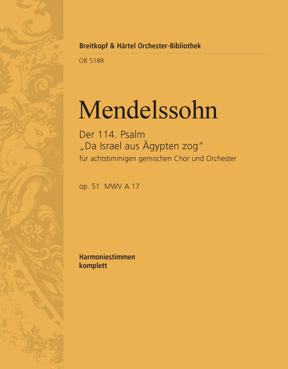 Vorderes Coverbild Der 114. Psalm op. 51