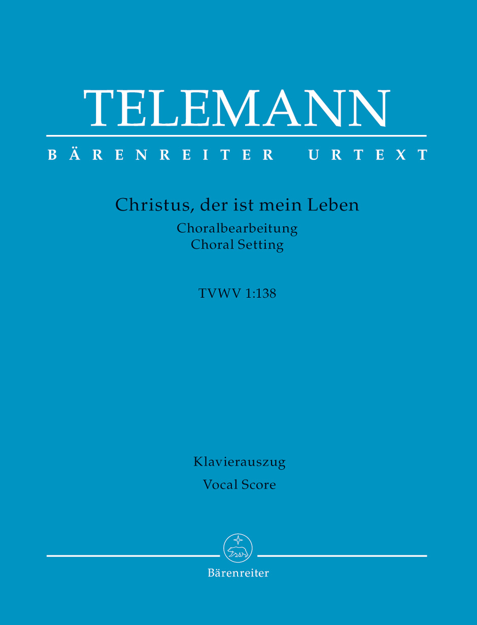 Vorderes Coverbild Christus, der ist mein Leben TVWV 1:138