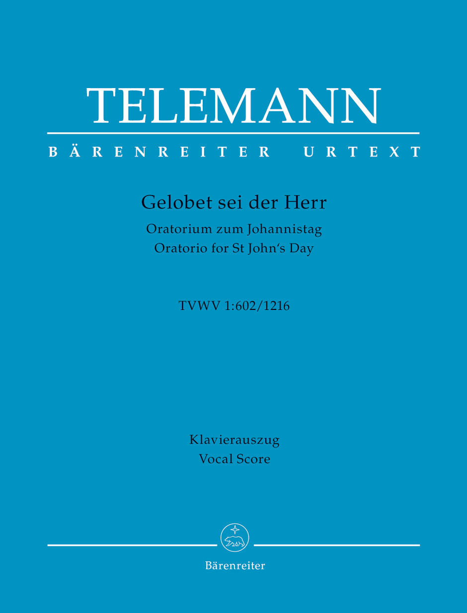 Vorderes Coverbild Gelobet sei der Herr TWV 1:602, 1:1216