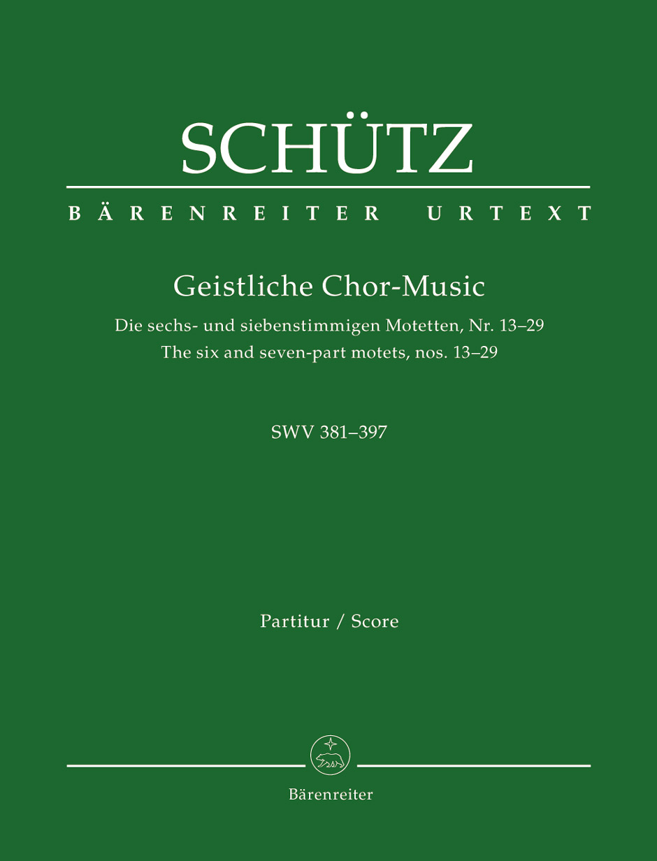 Vorderes Coverbild Geistliche Chor-Music SWV 381-397