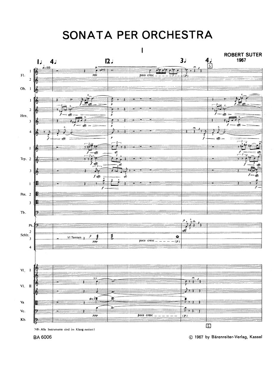 Anderes Coverbild Sonata per orchestra in tre parti (1967)