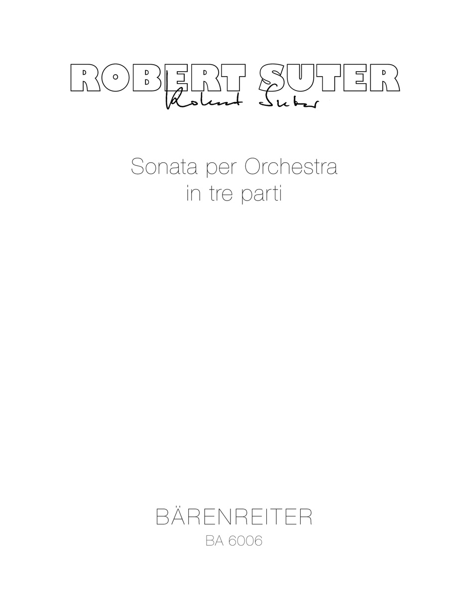 Vorderes Coverbild Sonata per orchestra in tre parti (1967)