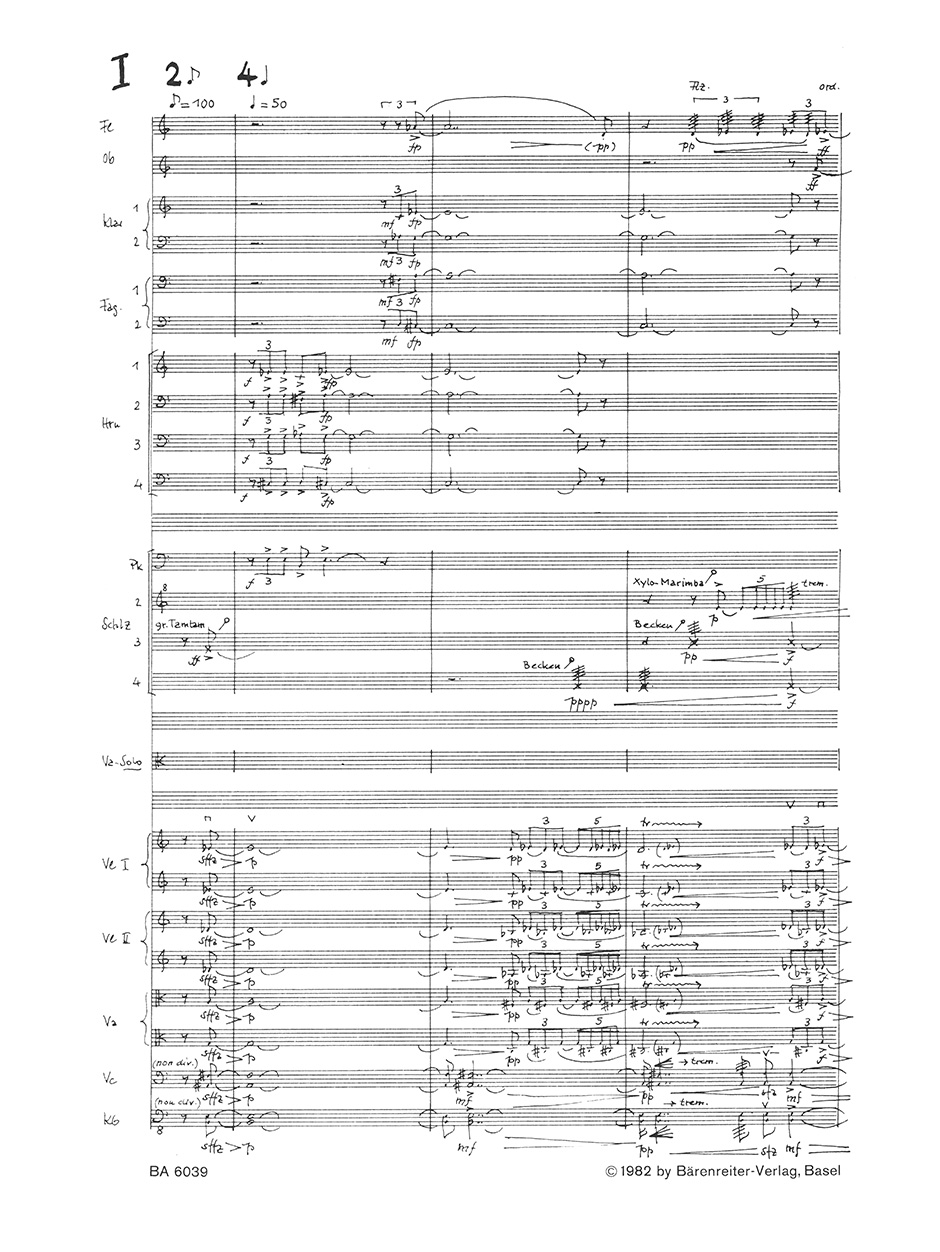 Anderes Coverbild Trois Nocturnes für Viola und Orchester (1968/1969)