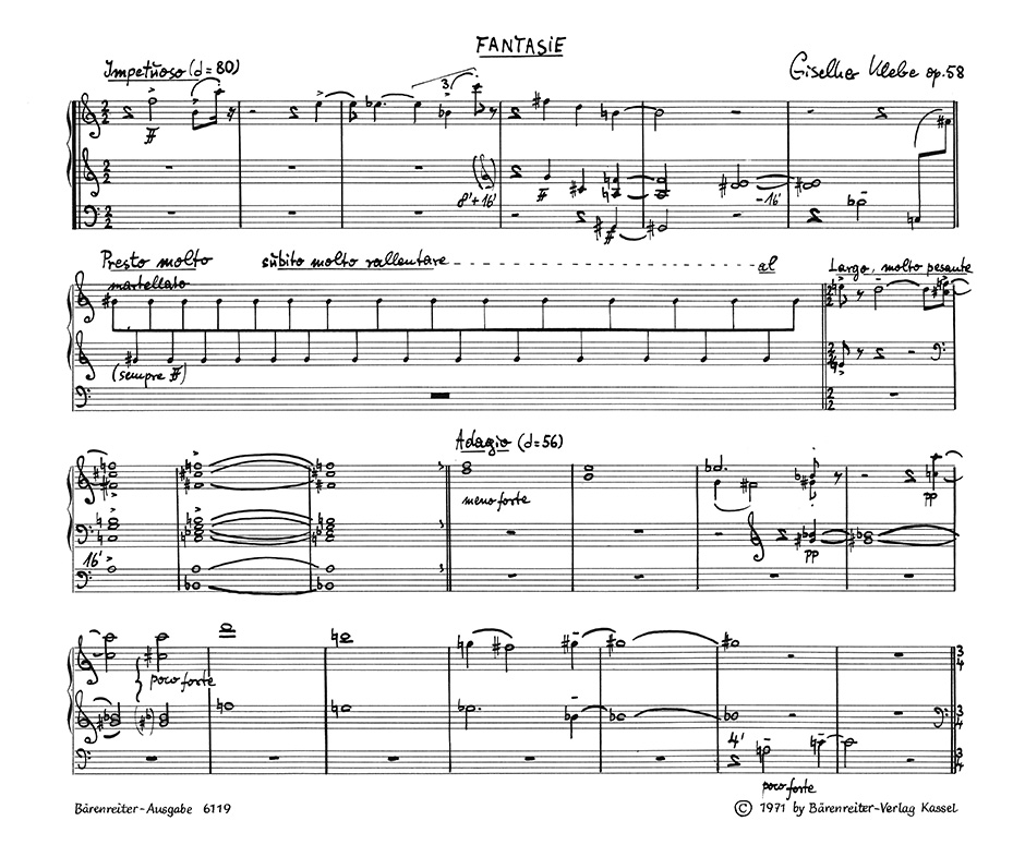Vorderes Coverbild Fantasie und Lobpreisung op. 58 (1970)