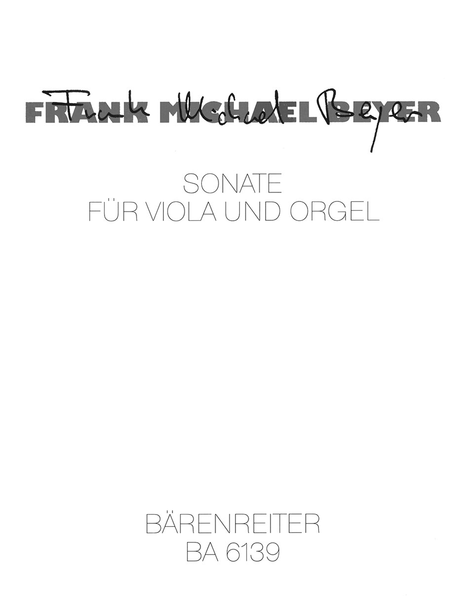 Vorderes Coverbild Sonate (1960)
