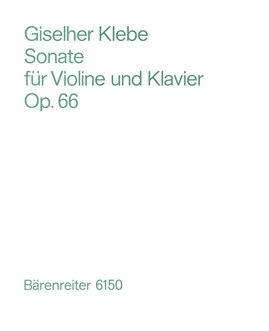 Vorderes Coverbild Sonate für Violine und Klavier op. 66 (1972)