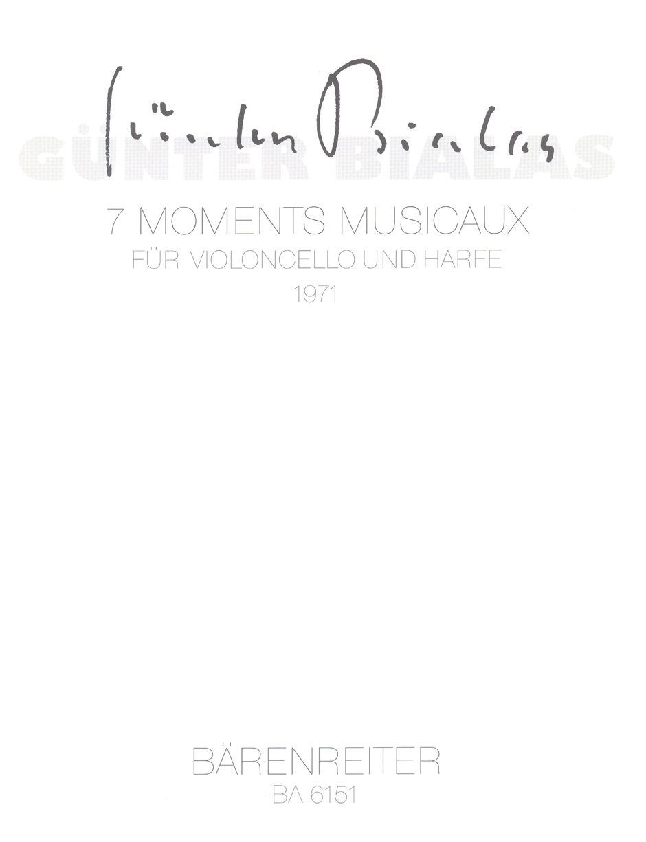 Vorderes Coverbild Sieben Moments musicaux (1971)