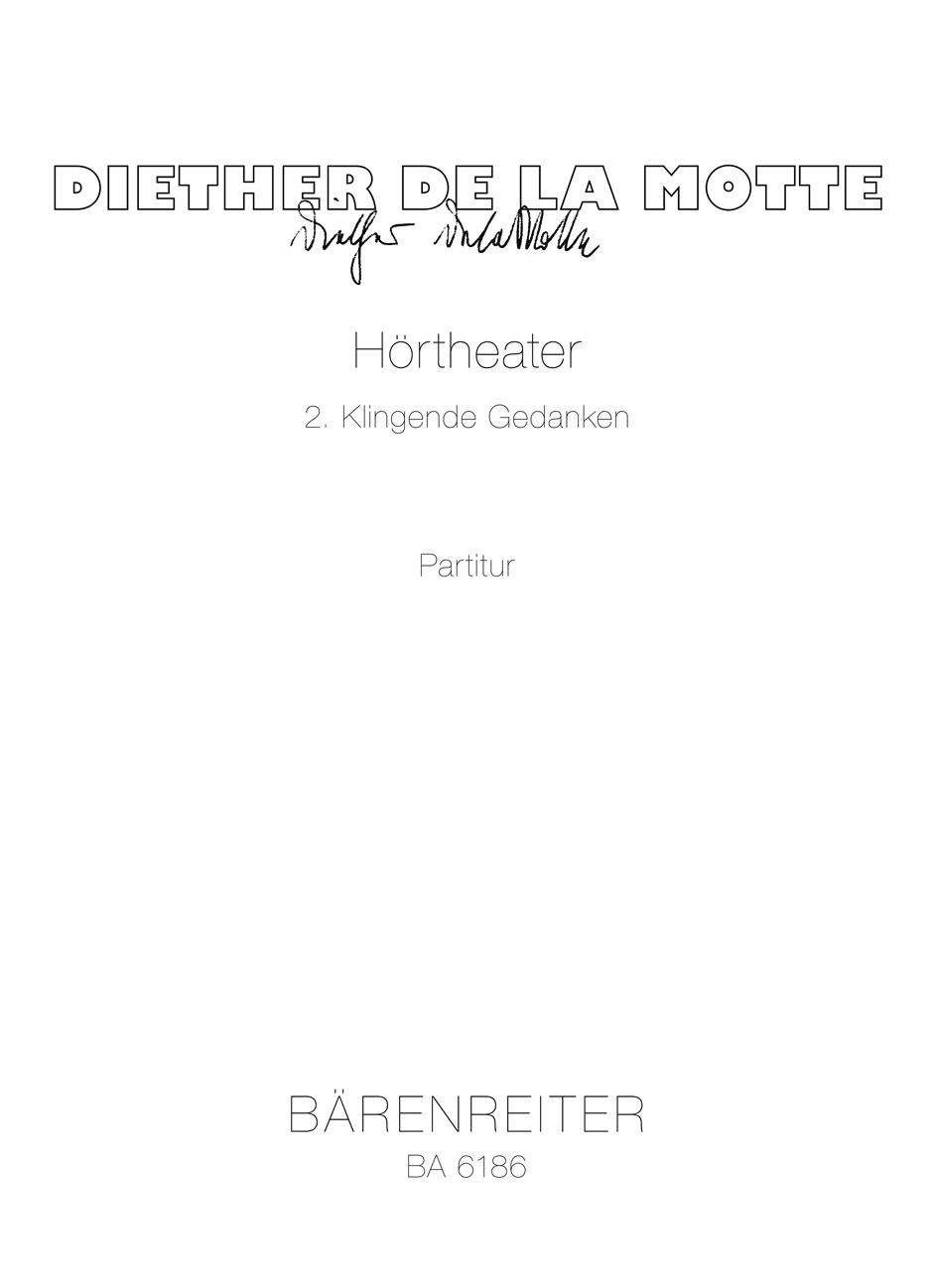 Vorderes Coverbild Hörtheater 2: Klingende Gedanken (1976)