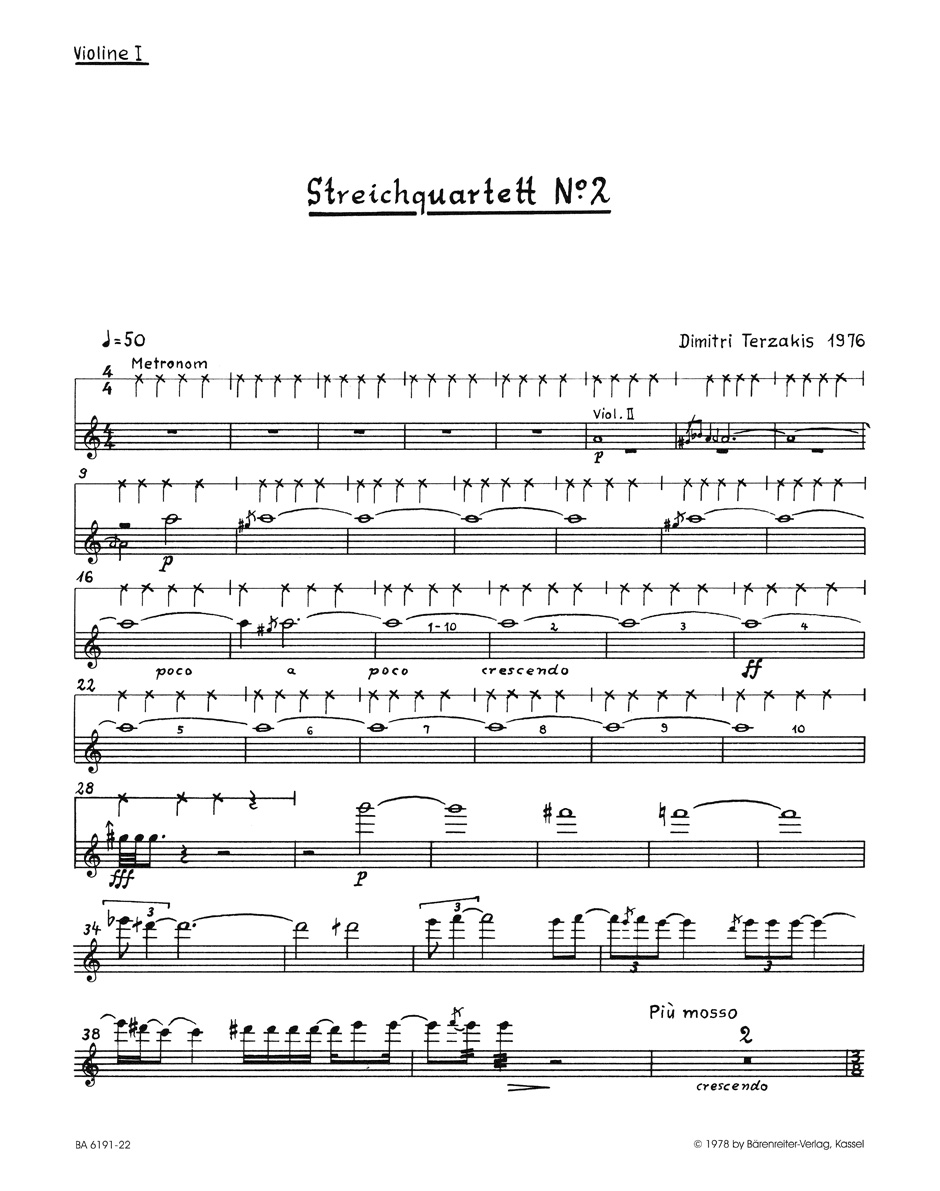 Anderes Coverbild Streichquartett Nr. 2 (1976)