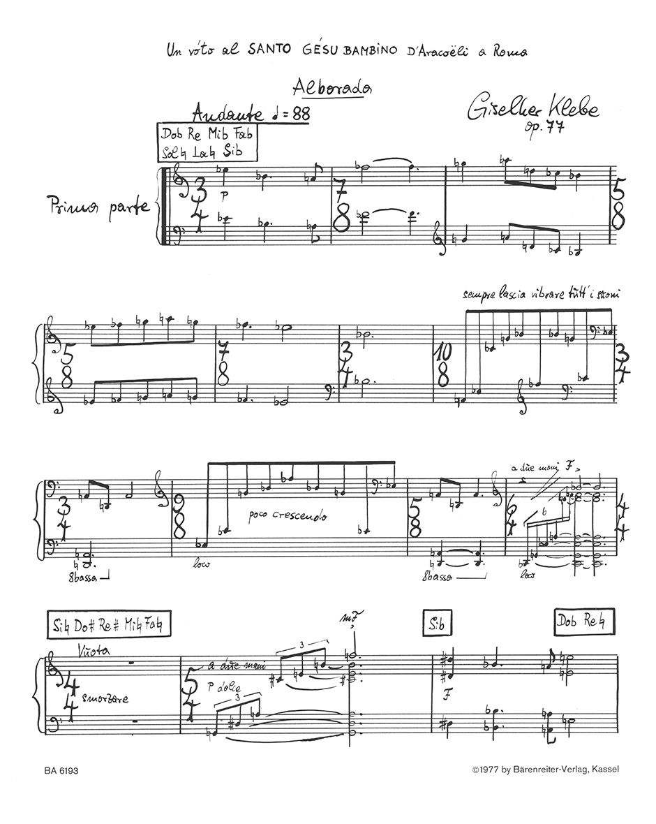 Anderes Coverbild Alborada (Morgenständchen) für Harfe solo op. 77 (1977)