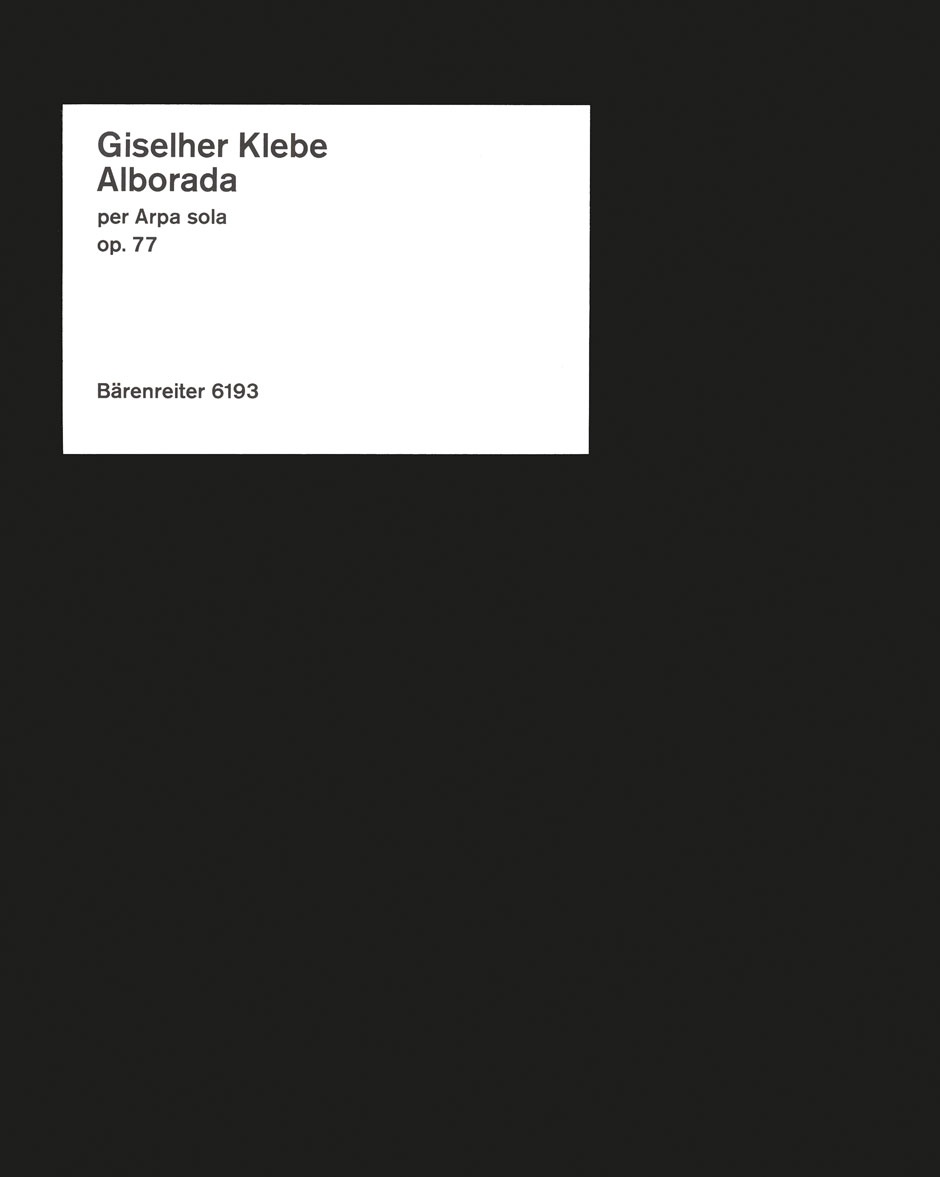 Vorderes Coverbild Alborada (Morgenständchen) für Harfe solo op. 77 (1977)