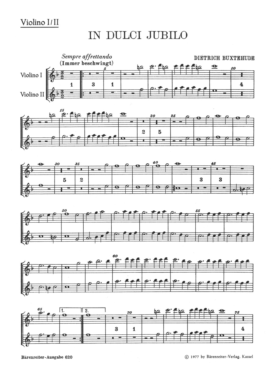 Vorderes Coverbild In dulci jubilo BuxWV 52