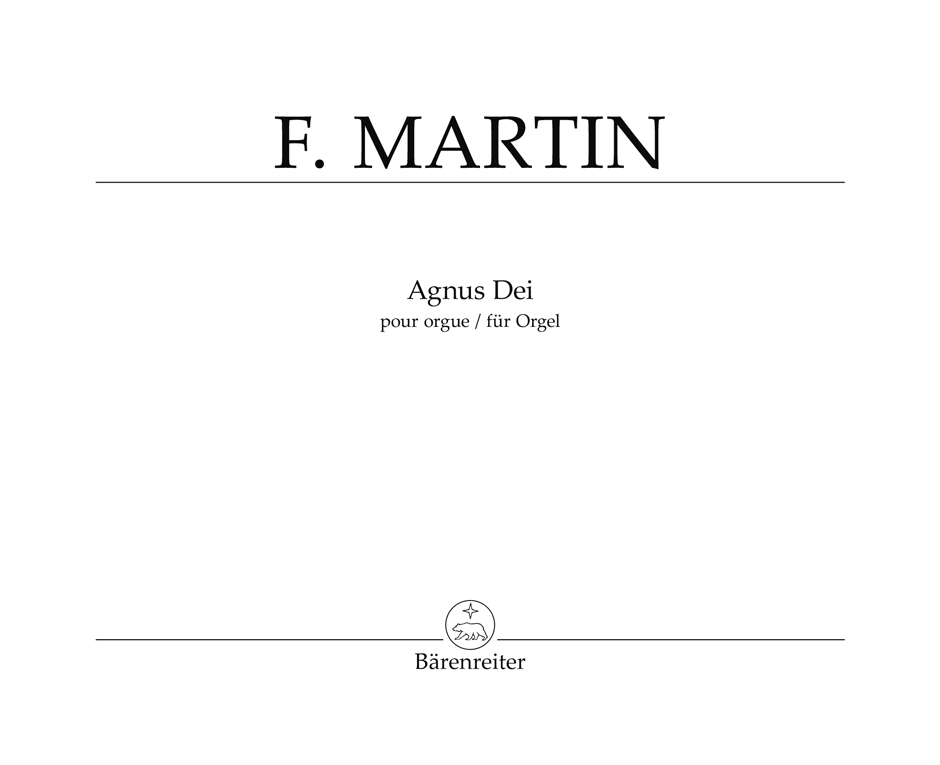 Vorderes Coverbild Agnus Dei