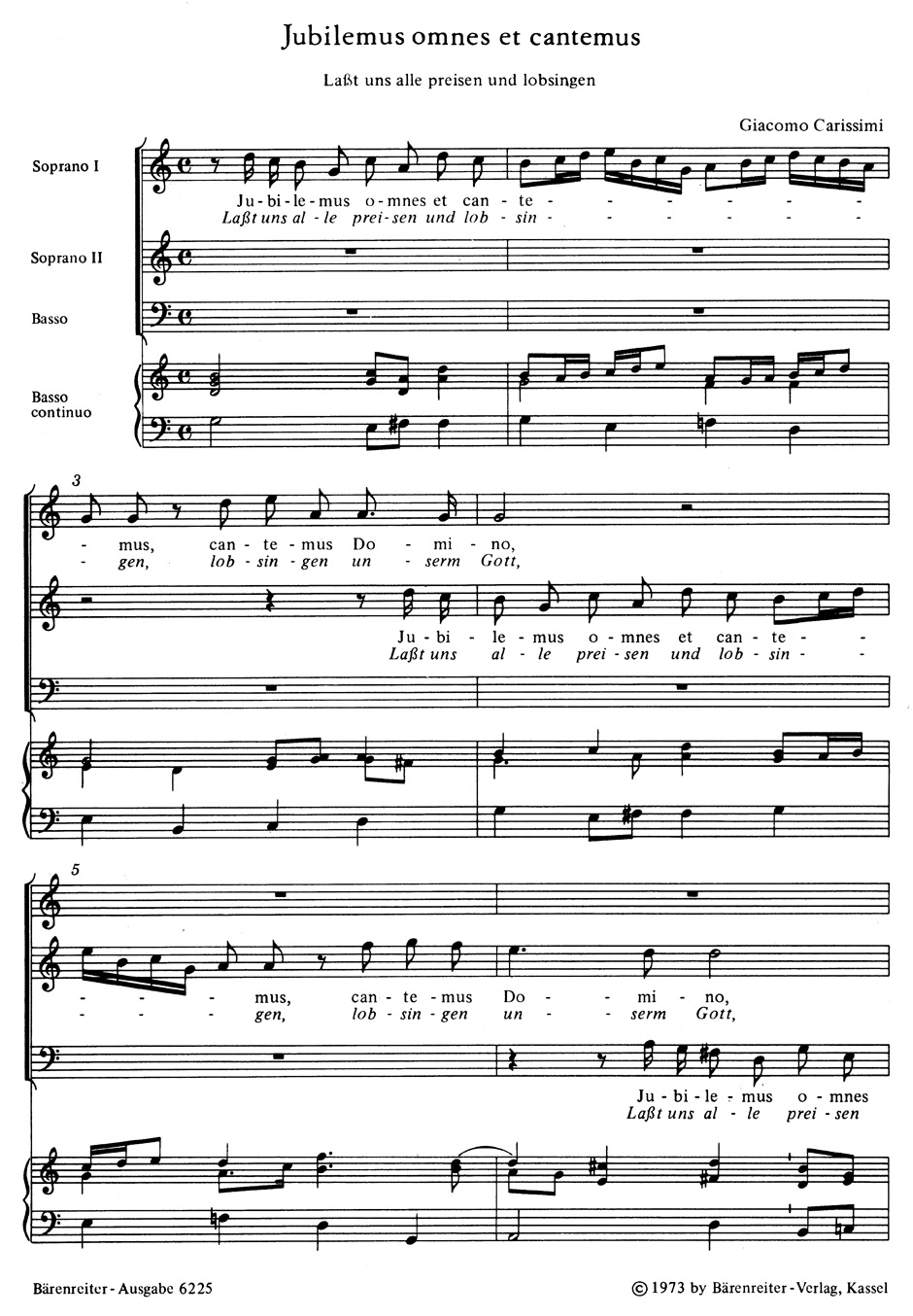 Anderes Coverbild Jubilemus omnes et cantemus - Lasst uns alle preisen und lobsingen