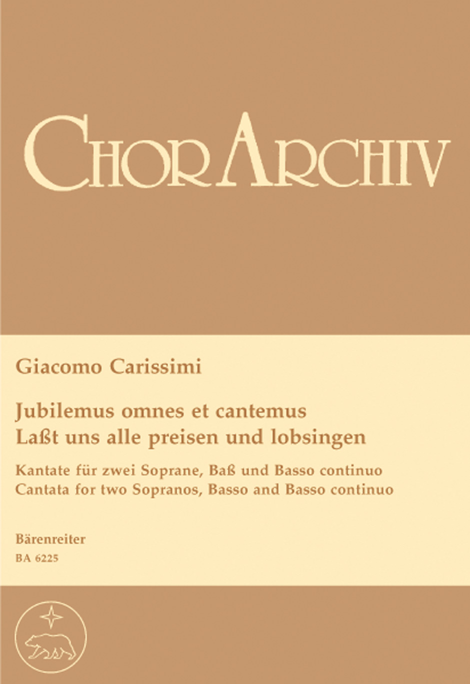 Vorderes Coverbild Jubilemus omnes et cantemus - Lasst uns alle preisen und lobsingen