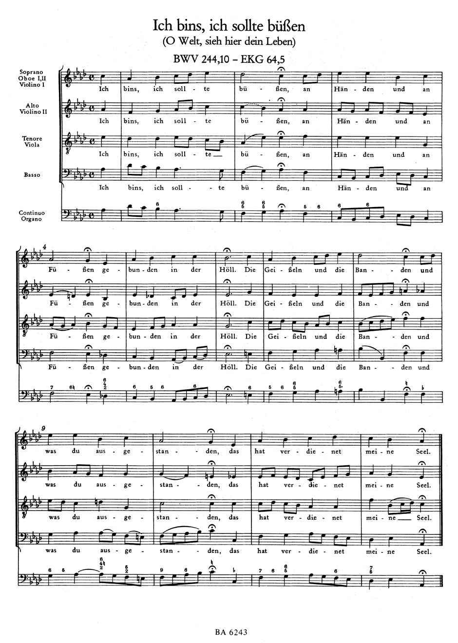Anderes Coverbild Passionschoräle BWV 244