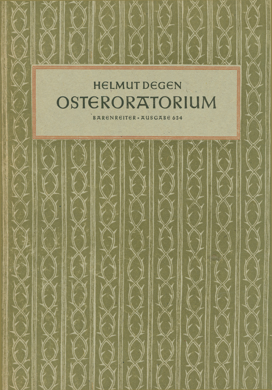 Vorderes Coverbild Oster-Oratorium zwei- bis siebenstimmigen Chor und Solostimmen