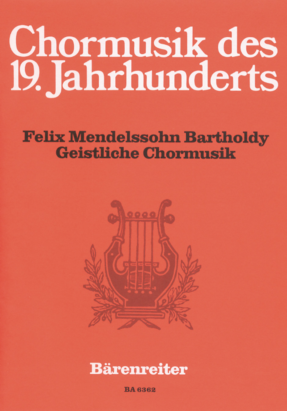 Vorderes Coverbild Geistliche Chormusik
