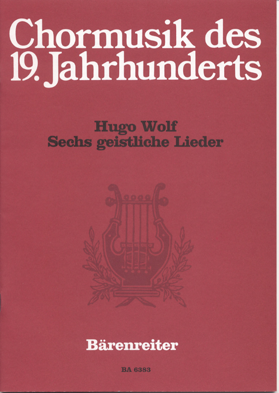 Vorderes Coverbild Sechs geistliche Lieder nach Gedichten von Joseph von Eichendorff