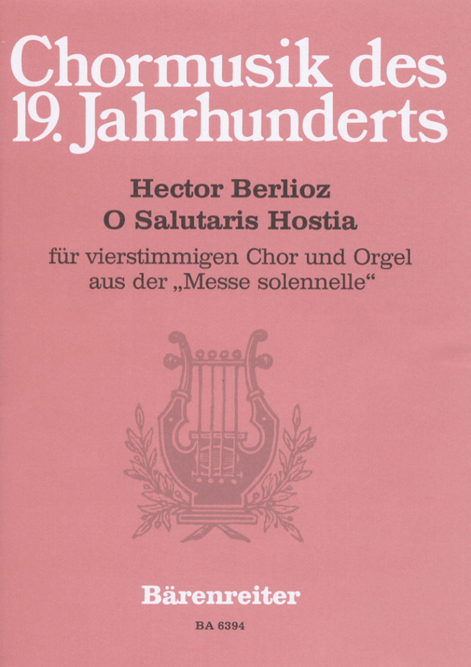 Vorderes Coverbild O Salutaris Hostia für vierstimmigen Chor und Orgel