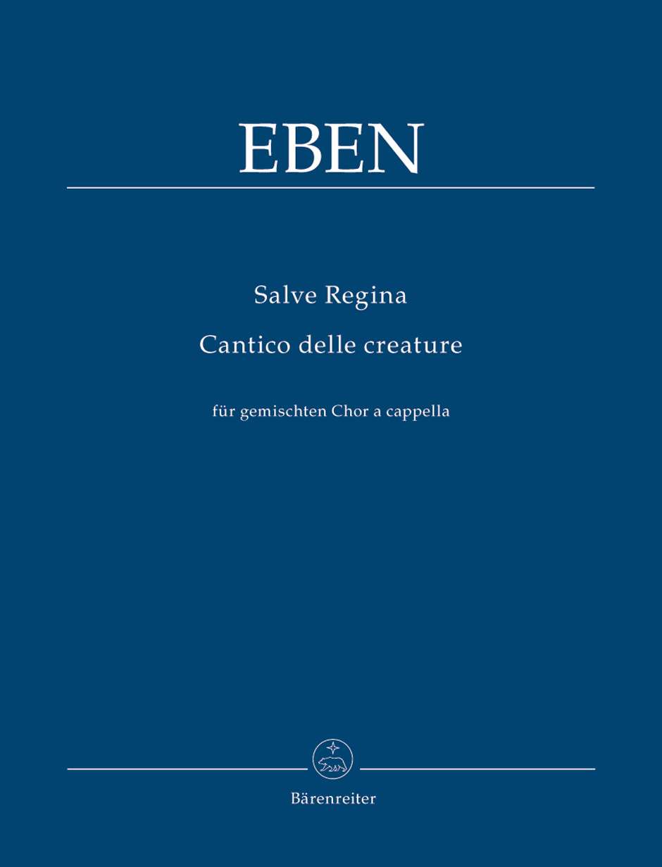 Vorderes Coverbild Salve regina / Cantico delle creature für gemischten Chor a cappella