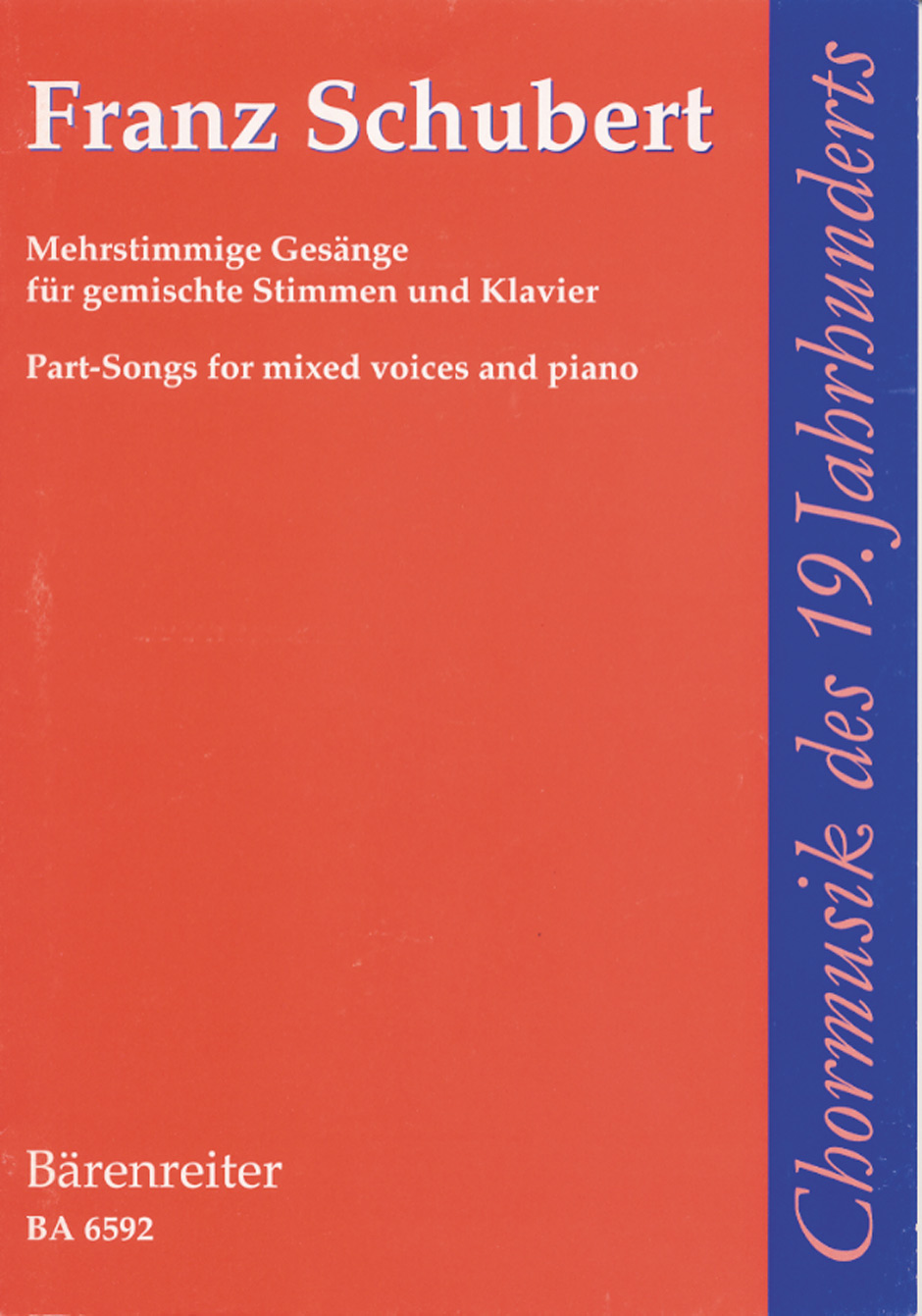 Vorderes Coverbild Mehrstimmige Gesänge für gemischte Stimmen und Klavier