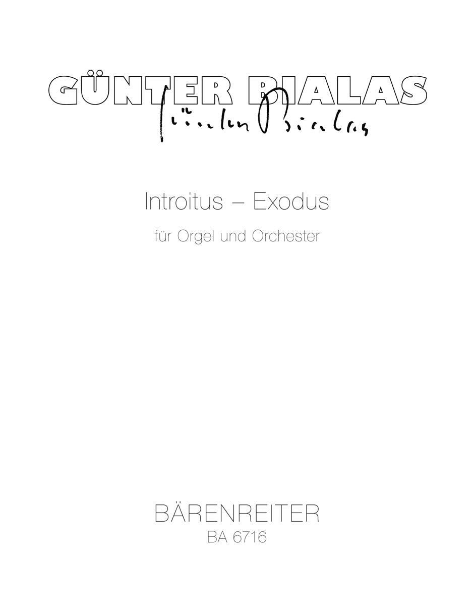 Vorderes Coverbild Introitus - Exodus für Orgel und Orchester (1976)