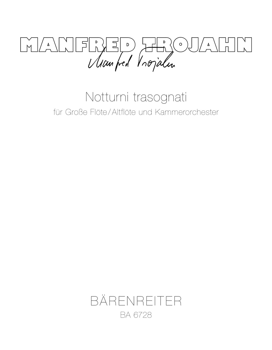 Vorderes Coverbild Notturni trasognati für Große Flöte/Altflöte und Kammerorchester (1977)