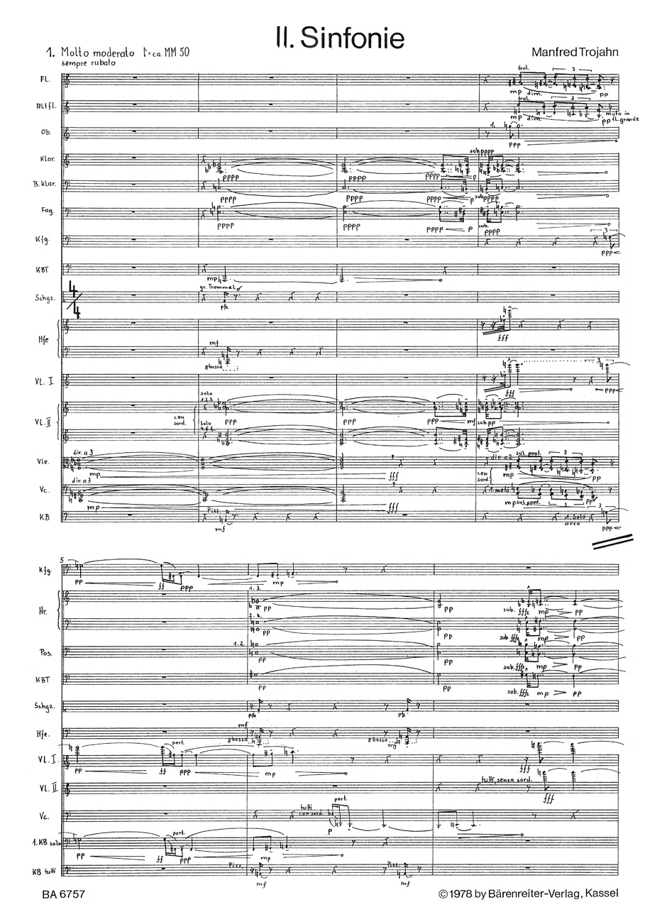 Anderes Coverbild Zweite Sinfonie für großes Orchester (1978)