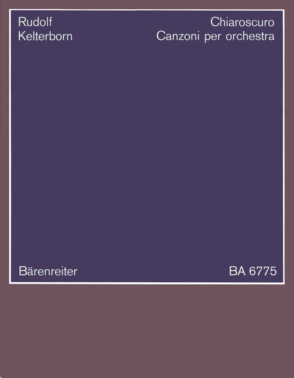 Vorderes Coverbild Chiaroscuro. Canzoni per orchestra (1979/1980)