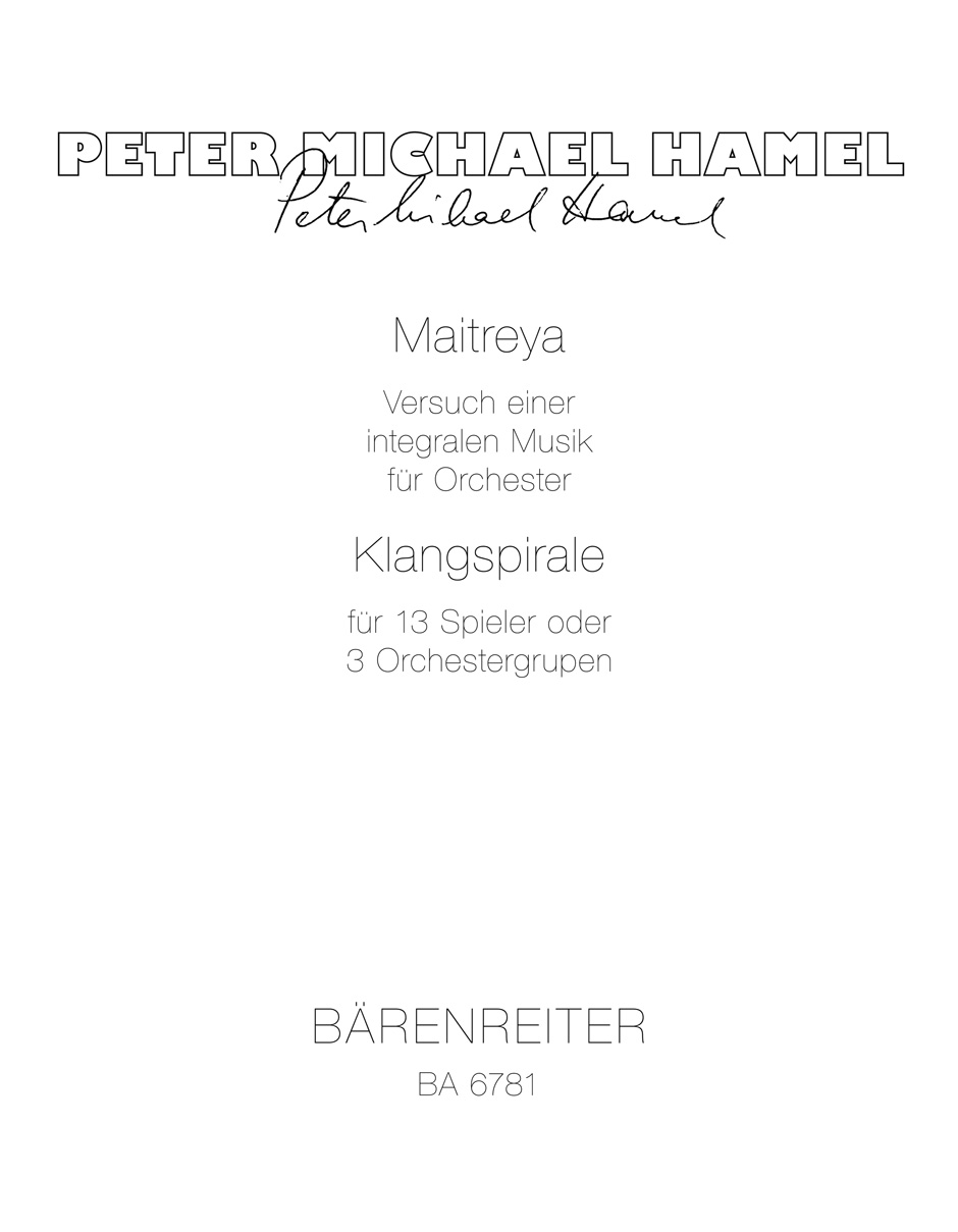 Vorderes Coverbild Maitreya / Klangspirale