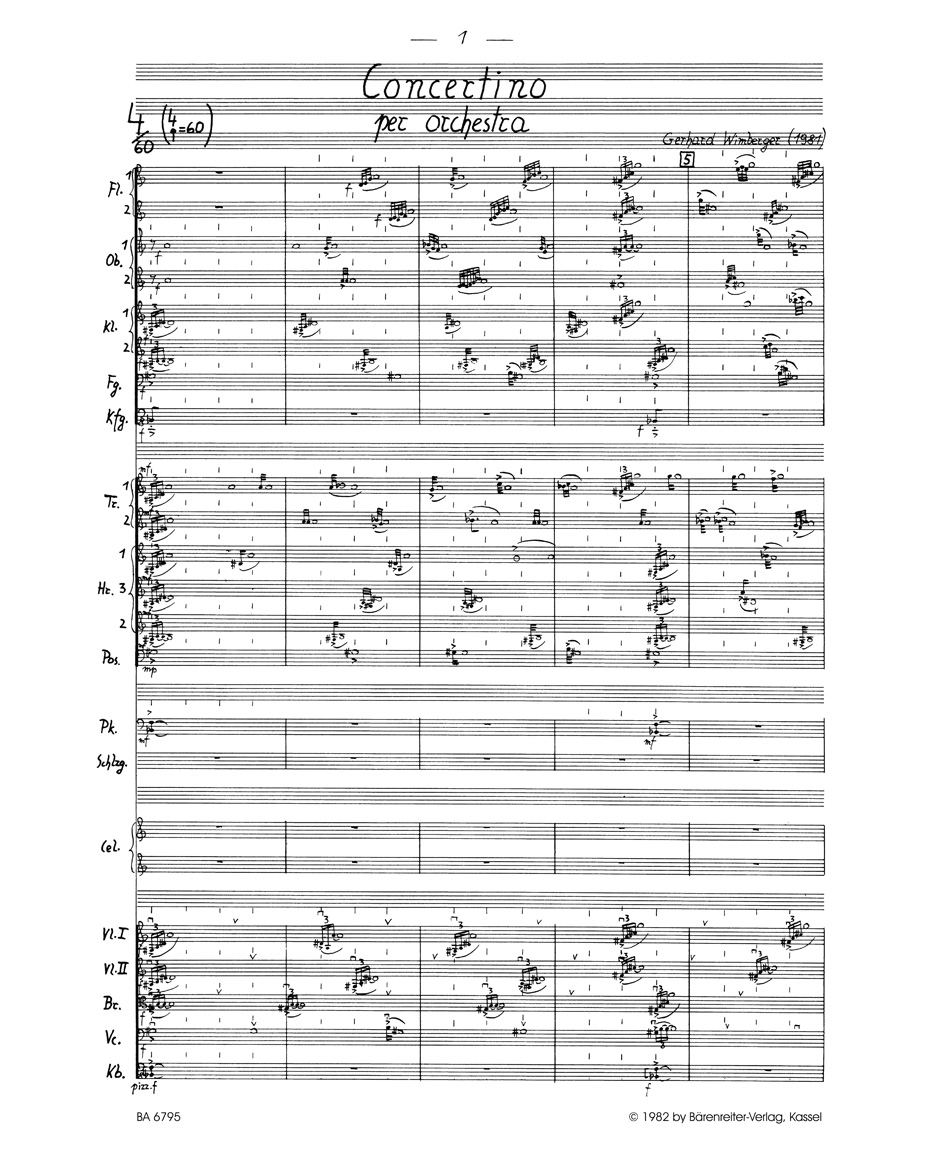 Anderes Coverbild Concertino per orchestra (1981)