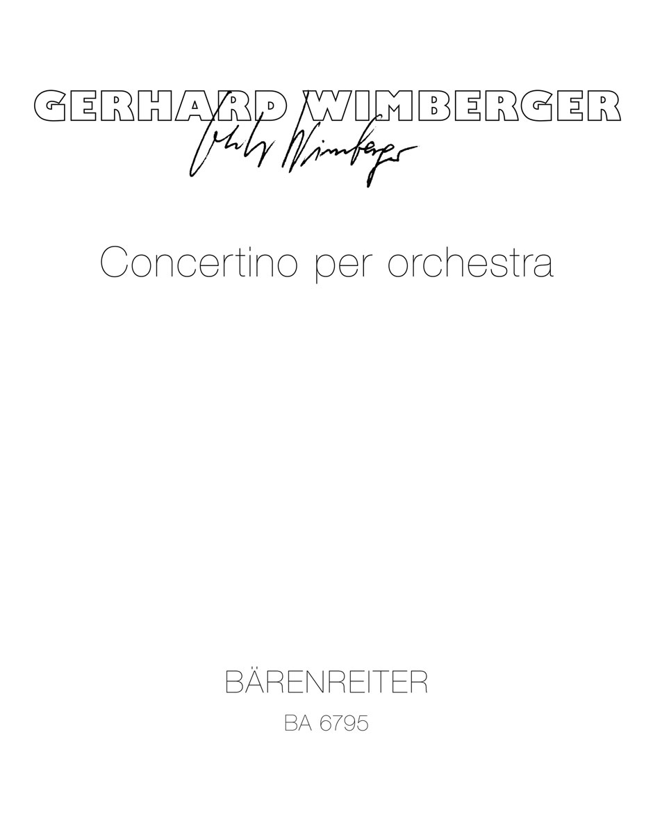 Vorderes Coverbild Concertino per orchestra (1981)