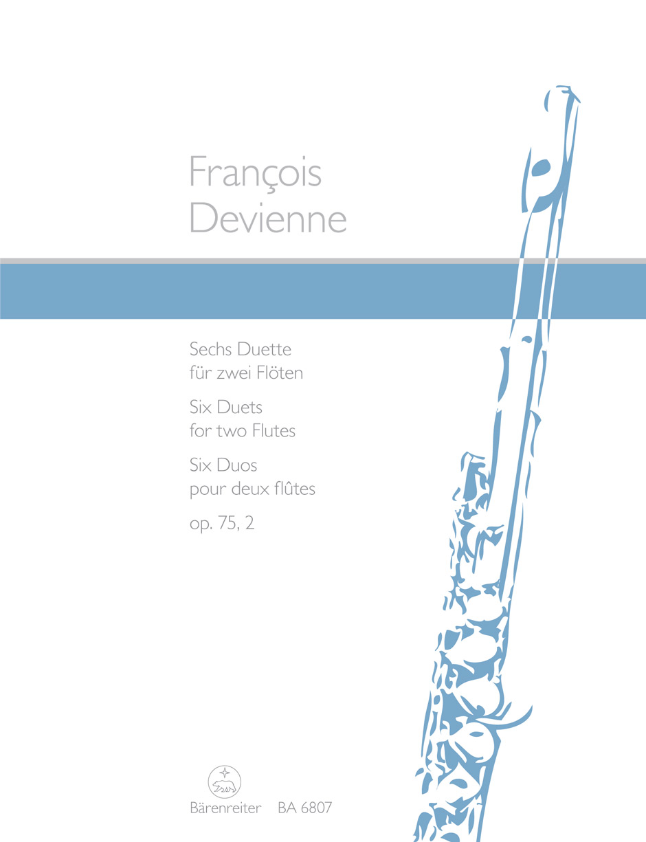 Vorderes Coverbild Sechs Duette für zwei Flöten op. 75/2