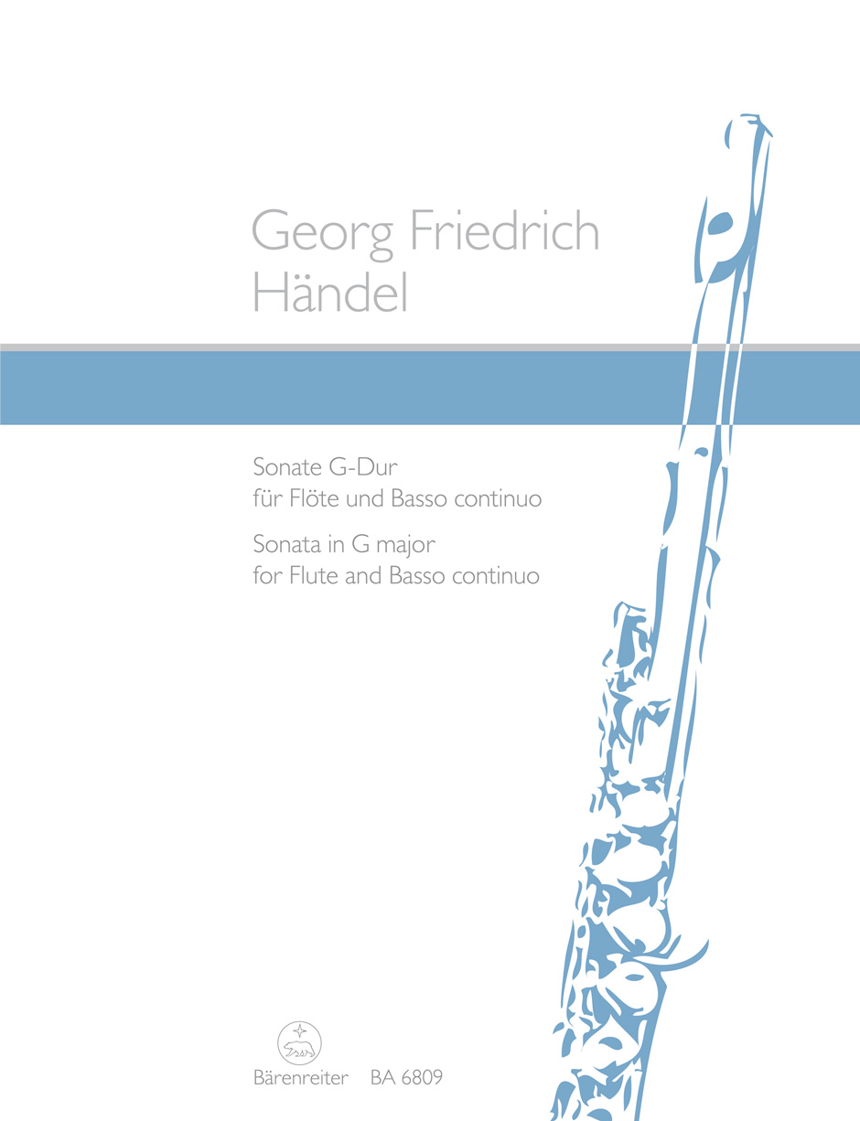 Vorderes Coverbild Sonate für Flöte und Basso continuo G-Dur