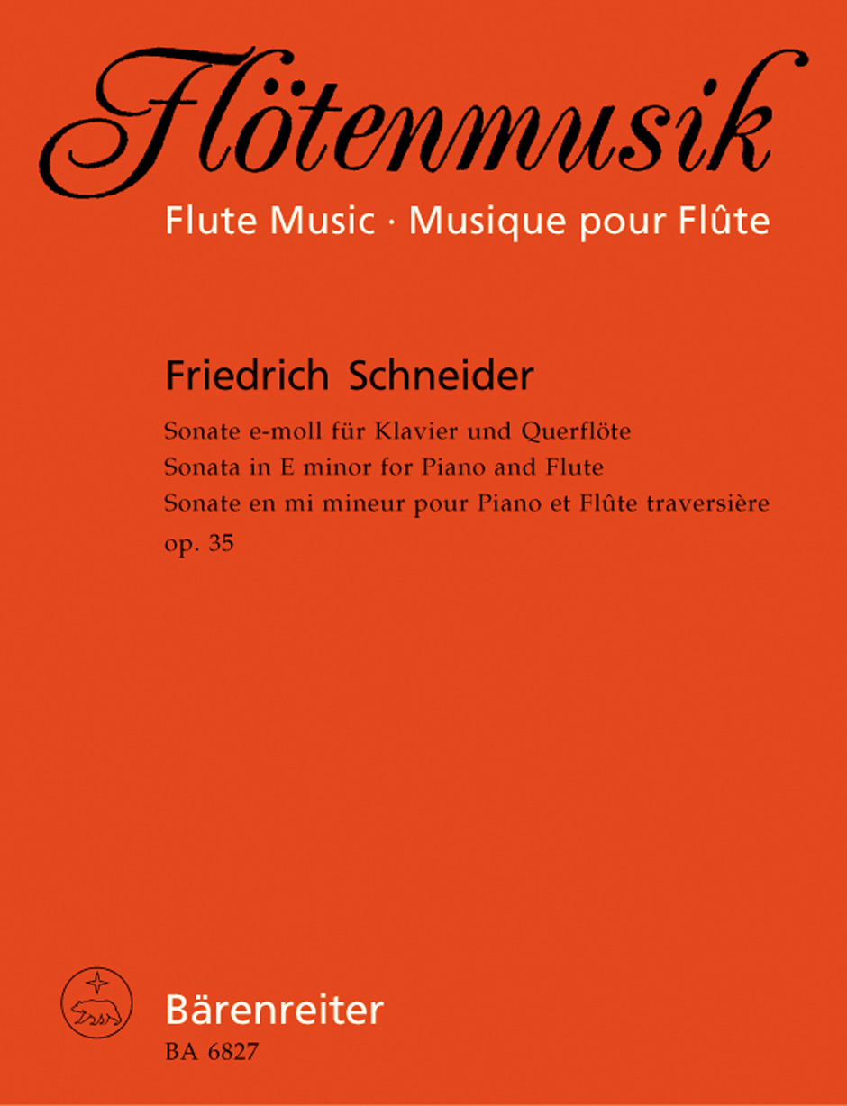 Vorderes Coverbild Sonate für Flöte und Klavier e-Moll op. 35