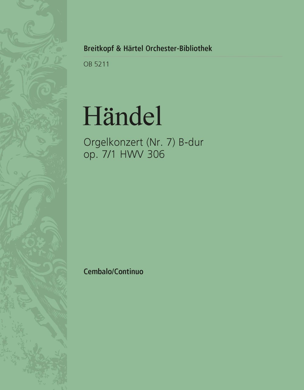 Vorderes Coverbild Orgelkonzert (Nr. 7) B-dur op. 7/1 HWV 306