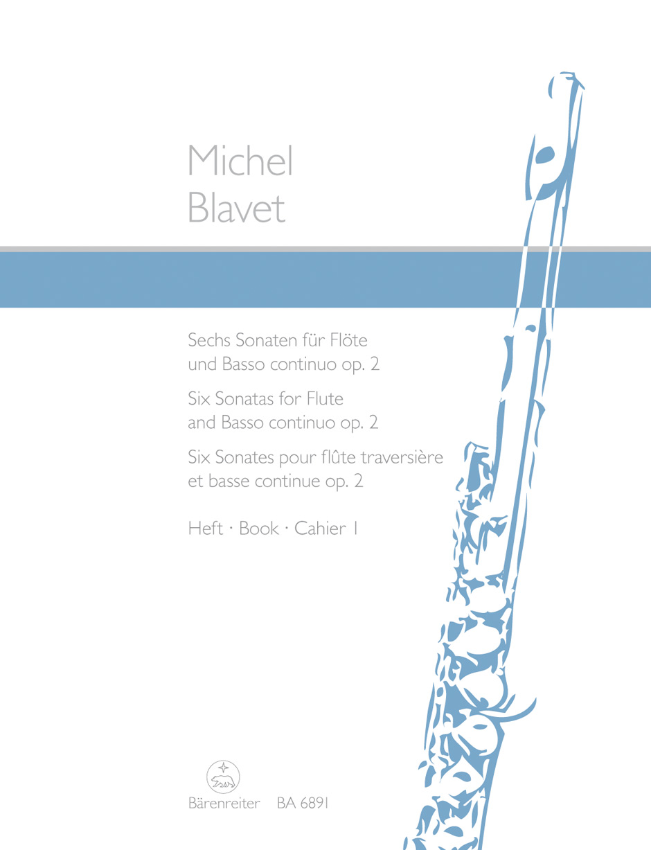 Vorderes Coverbild Sechs Sonaten für Flöte und Basso continuo op. 2/1-3
