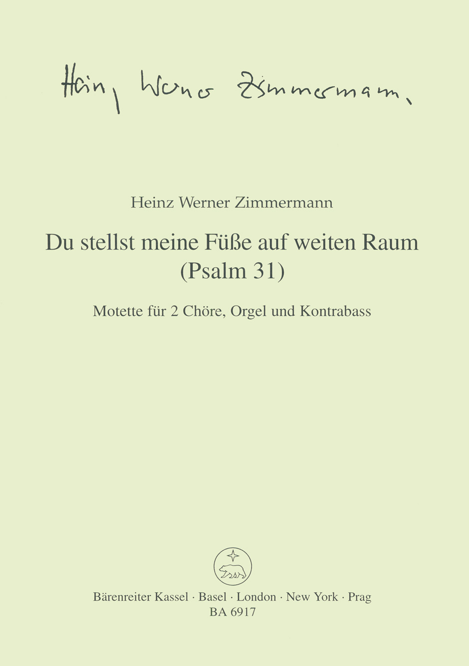 Vorderes Coverbild Du stellst meine Füße auf weiten Raum