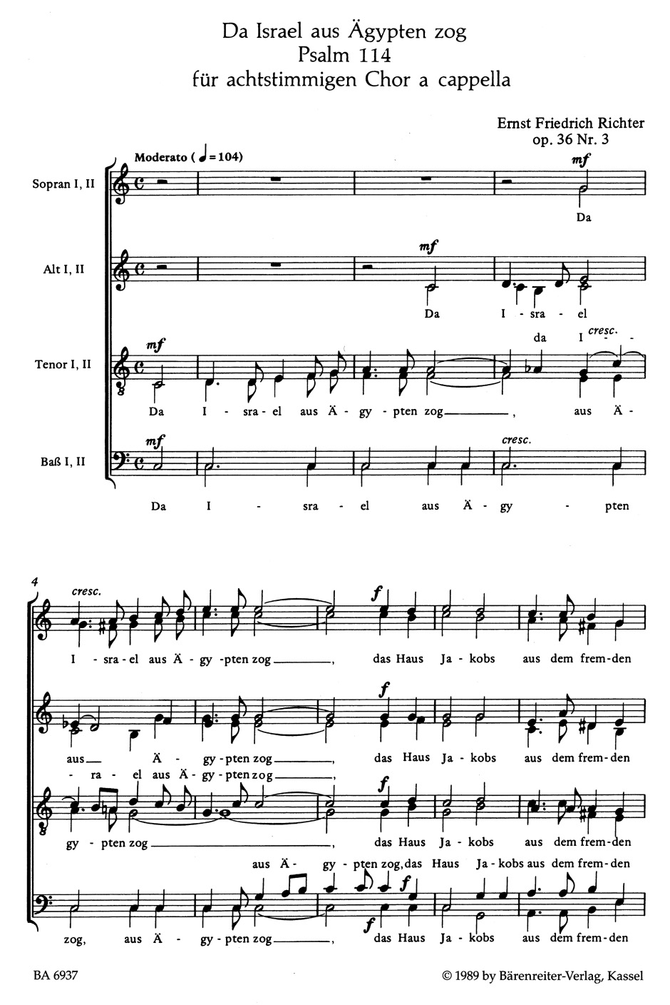 Anderes Coverbild Motetten für vier- bis achtstimmigen Chor a cappela